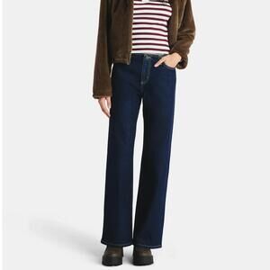 No Boundaries Women's Baggy Wide Leg Jeans | Relaxed Mid-Rise | Size Small (4-6)